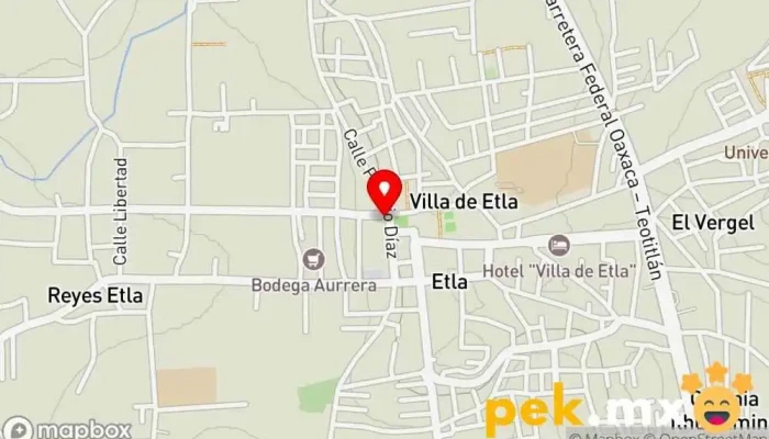 mapa de Adonai - Soluciones Electricas y Tecnologicas. Servicio de informática, Tienda de accesorios informáticos, Servicio de reparación de fotocopiadoras, Electricista, Tienda de electrónica, Tienda de reparación de teléfonos móviles, Proveedor de sistemas de seguridad en Villa de Etla