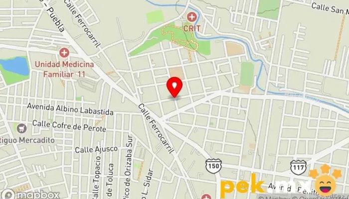 mapa de AELCO Construcciones Civiles y Electromecanicas Compañía eléctrica en San Martín Texmelucan de Labastida