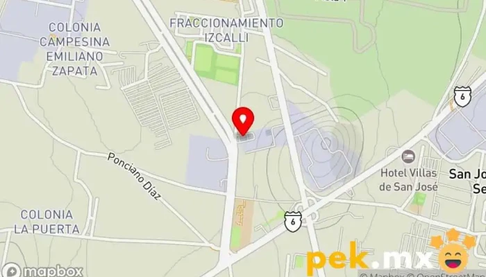 mapa de AGENCIA CFE DISTRIBUCION TIANGUISTENGO Subestación eléctrica en Santiago Tianguistenco de Galeana