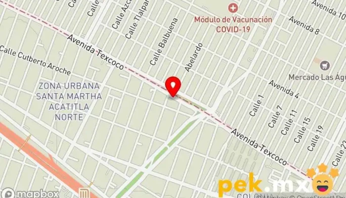 mapa de Agraria Telecom Electricista en Iztapalapa, Ciudad de México