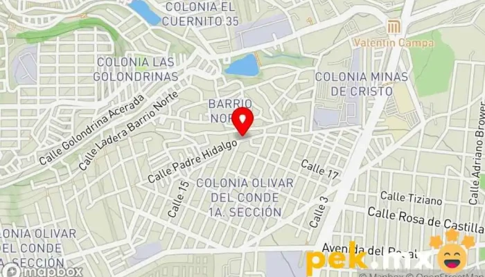 mapa de AIDE ENTERPRISE Arquitecto, Herrero, Electricista, Floristería, Carpintería, Jardinero, Cristalero, Cerrajero, Pintor, Fontanero en Álvaro Obregón, Ciudad de México