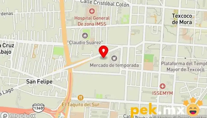 mapa de Alcione Texcoco Tienda de iluminación, Tienda de electricidad en Texcoco de Mora