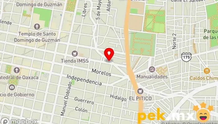 mapa de Alome SAdeCV Tienda de electricidad en Oaxaca de Juárez