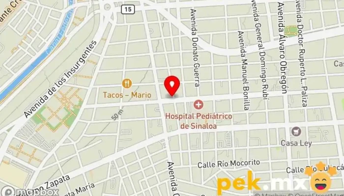mapa de ALPHEY ELECTRICIDAD Y ELEVACIÓN DE CARGA Oficinas de empresa en Culiacán Rosales