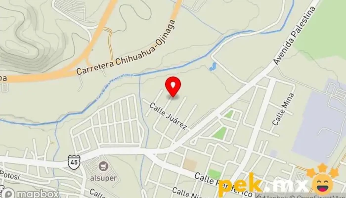 mapa de ANDARO Ingeniería Electromecánica Empresa constructora en Chihuahua