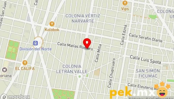 mapa de Ar Proyectos Y Soluciones Eléctricas Electricista en Benito Juárez, Ciudad de México