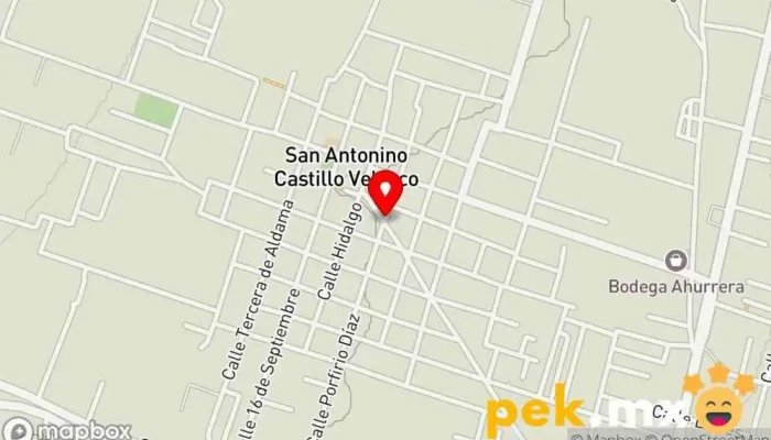 mapa de ARTICULOS PARA EL HOGAR  en San Antonino Castillo Velasco