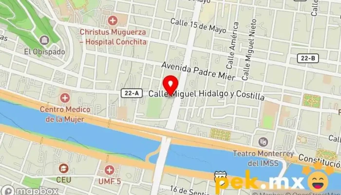mapa de ASELEC ELECTRICIDAD Empresa de construcción en Monterrey