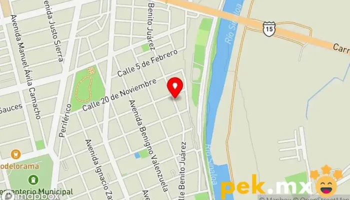 mapa de Autoeléctrico Chito Servicio de reparación de sistemas eléctricos para automóviles en Guasave