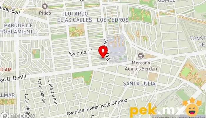 mapa de AVME ingeniería y tecnología aplicada Servicio de instalación eléctrica en Pachuca de Soto