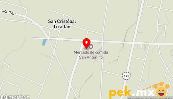 mapa de BARATILLO DE SAN ANTONINO CASTILLO VELASCO Mercado ganadero en San Antonino Castillo Velasco
