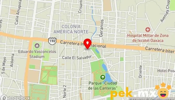 mapa de Calentadores Azul Solar Oaxaca  en Oaxaca de Juárez