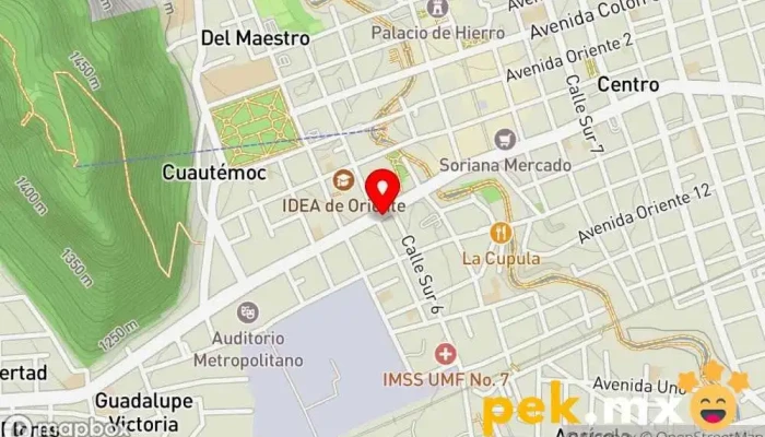 mapa de Casa del Transistor Electricista en Orizaba