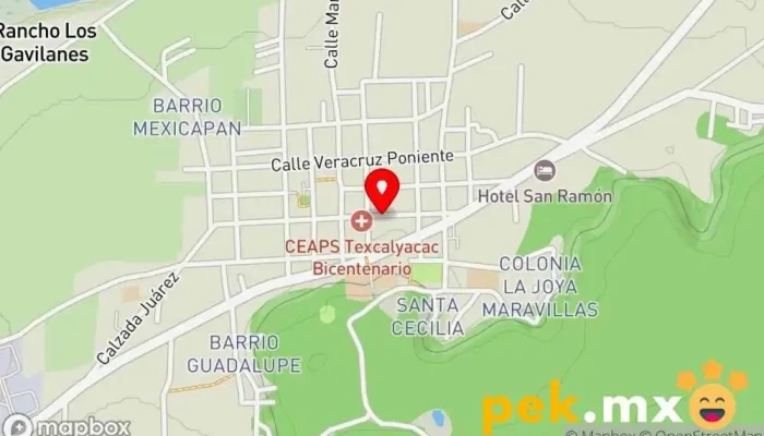 mapa de CCTV, Iluminación y Electricidad  en San Mateo Texcalyacac