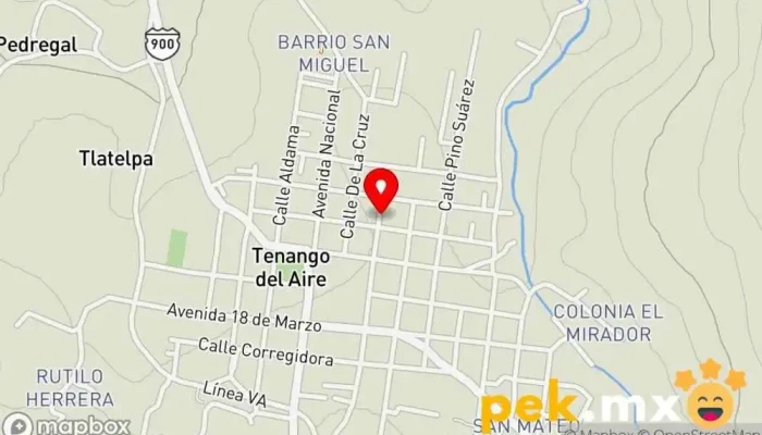 mapa de CEMUA Centro Multidisciplinario de Arte Tenango del Aire Escuela en Tenango del Aire