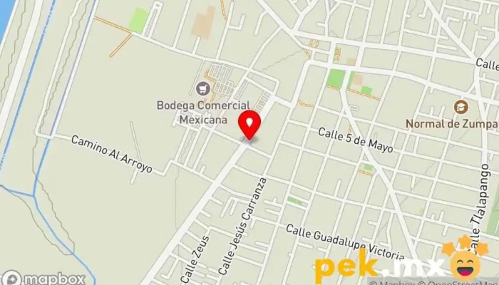 mapa de Centro Eléctrica Zumpango Electrical products wholesaler en de Febrero