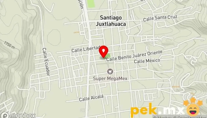 mapa de Centro Integral de Atención al Contribuyente Santiago Juxtlahuaca Oficina de gobierno local en Santiago Juxtlahuaca