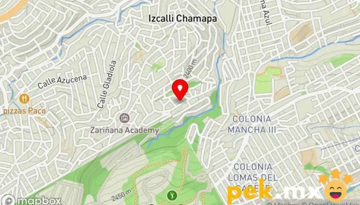 mapa de CERRAJERÍA 24 horas  en Naucalpan de Juárez