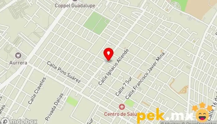 mapa de Cerrajeria a la Primera Cerrajero en Heroica Puebla de Zaragoza
