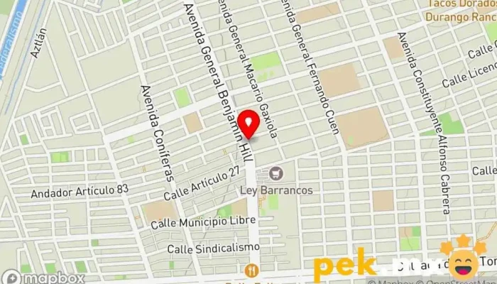 mapa de Cerrajería aragon  en Culiacán Rosales