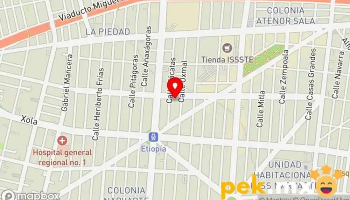 mapa de CERRAJERIA AUTOMOTRIZ Cerrajero en Benito Juárez, Ciudad de México