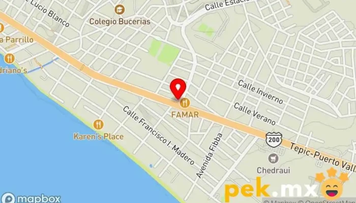 mapa de cerrajeria automotriz y residencial JAVIER MICHEL Cerrajero en Bucerías