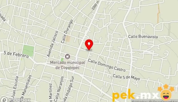 mapa de Cerrajería Automotriz 