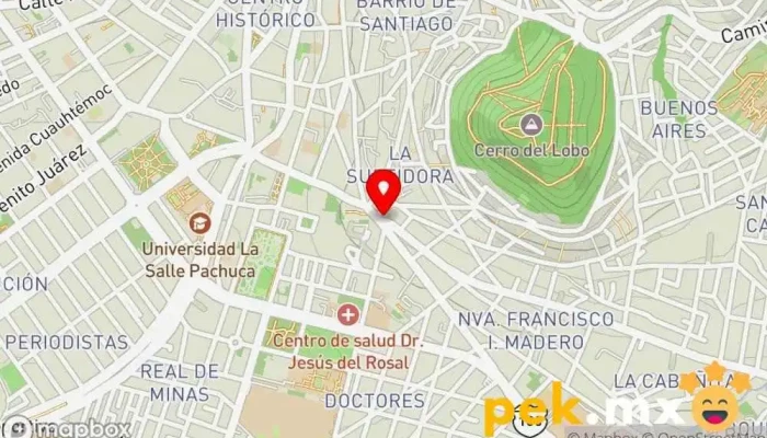 mapa de Cerrajería Chaplin Cerrajero en Pachuca de Soto