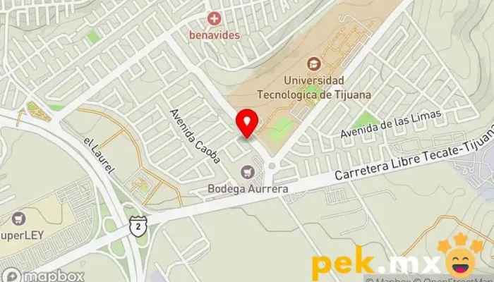 mapa de Cerrajeria El Refujio Cerrajero en Tijuana