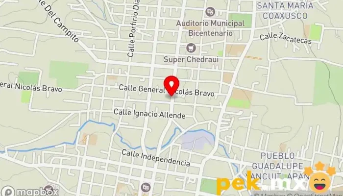 mapa de Cerrajería Estrella Cerrajero en Capulhuac