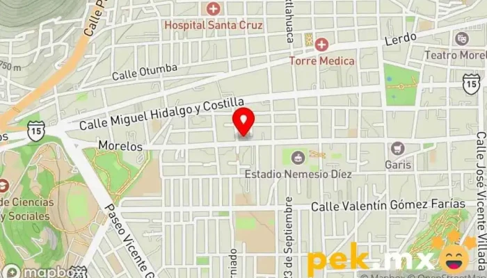 mapa de CERRAJERIA GARCÍA Servicio de duplicación de llaves en Toluca de Lerdo