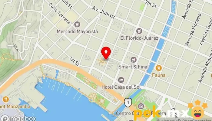 mapa de CERRAJERIA GUZMAN Cerrajero en Ensenada