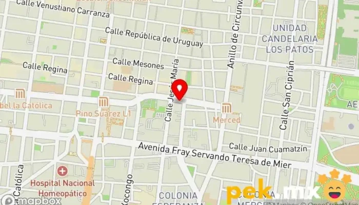 mapa de CERRAJERIA LOS PACOS Cerrajero en Cuauhtémoc, Ciudad de México
