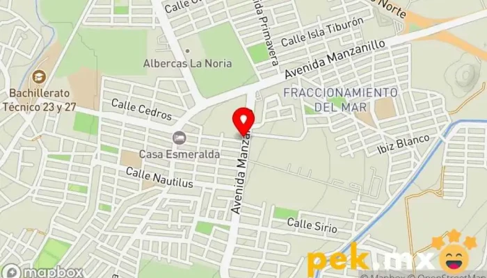 mapa de Cerrajeria Cerrajero en Manzanillo