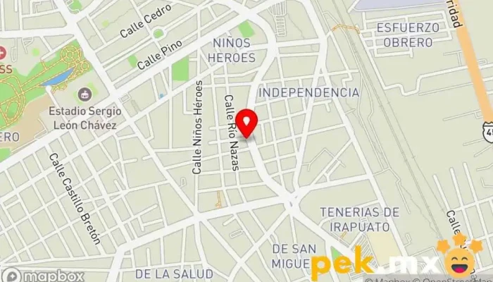 mapa de Cerrajería Medel Cerrajero en Irapuato