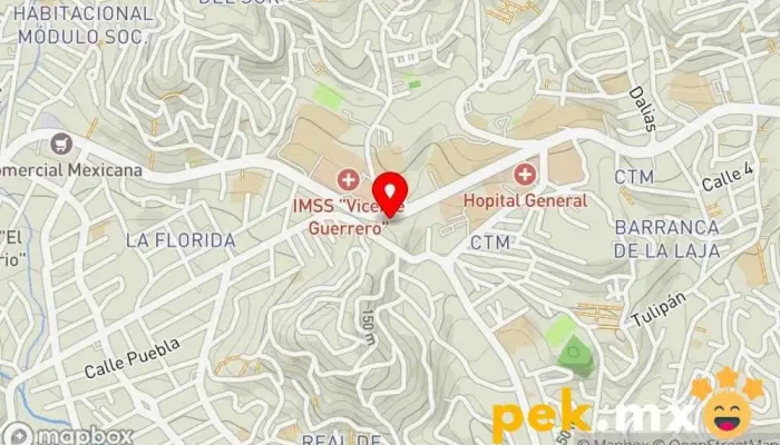 mapa de Cerrajeria Mendiola Servicio de duplicación de llaves en Acapulco de Juárez
