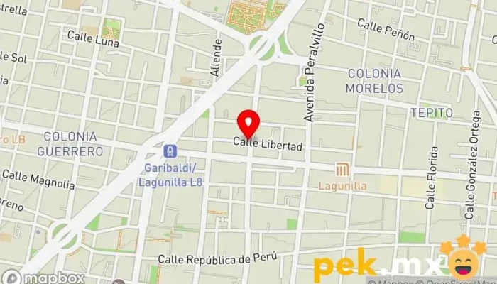 mapa de Cerrajería Moderna Cerrajero en Cuauhtémoc, Ciudad de México