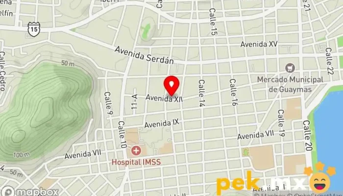 mapa de Cerrajeria Serdan Cerrajero en Guaymas