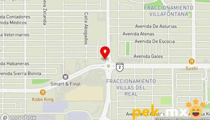 mapa de CERRAJERÍA SINALOA Cerrajero en Mexicali