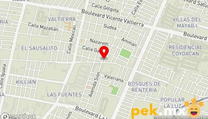 mapa de Cerrajería Sion Cerrajero en León de los Aldama