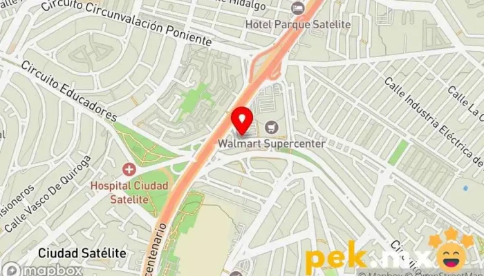 mapa de Cerrajeria Walmart Satelite Cerrajero, Comercio en Naucalpan de Juárez