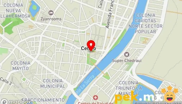mapa de CERRAJERÍA Y ARTESANÍAS EL JORDÁN Cerrajero, Tienda de recuerdos en Villahermosa