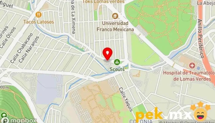 mapa de Cerrajeria y Plomeria Arroyo Cerrajero en Naucalpan de Juárez