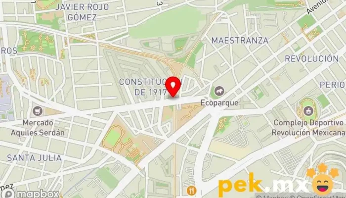mapa de Cerrajerías H. Castañeda Cerrajero en Pachuca de Soto