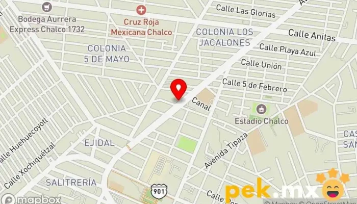 mapa de Cesar López Servicio Eléctrico Automotríz Servicio de reparación de sistemas eléctricos para automóviles en Chalco de Díaz Covarrubias