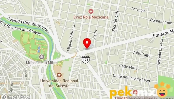 mapa de CFE Comisión Federal de Electricidad Compañía eléctrica en Oaxaca de Juárez