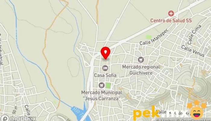 mapa de CFE Comsión Federal De Electricidad Oficina de la Administración en Santo Domingo Tehuantepec