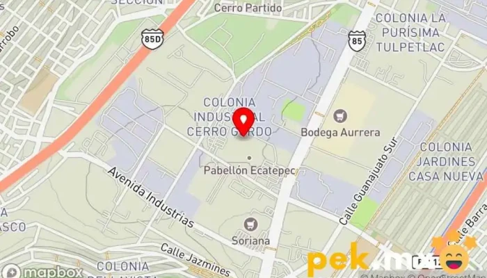 mapa de CFE ecatepec Compañía eléctrica en Ecatepec de Morelos