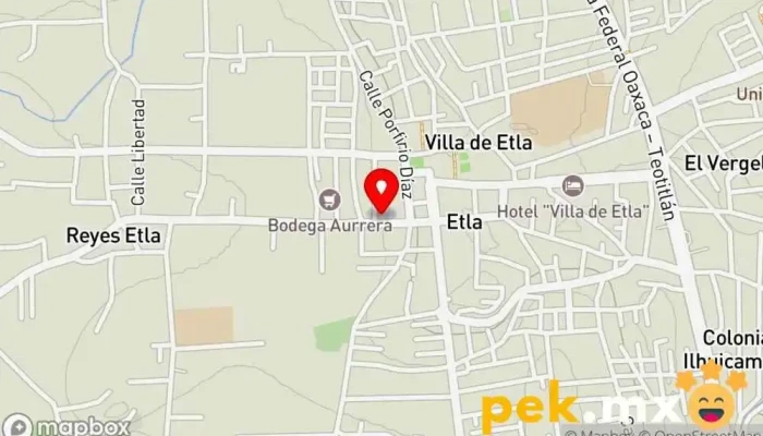mapa de Cfe Etla División Sureste Oficinas de empresa en Villa de Etla