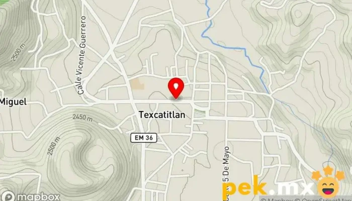 mapa de CFE Oficina de la Administración en Texcaltitlán